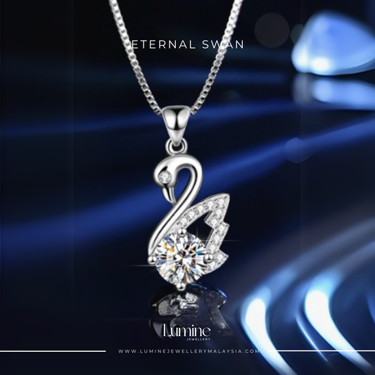 Eternal Swan Necklace (GRA Certified Moissanite | S925)