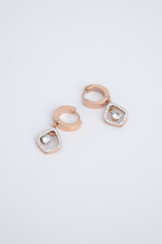 Diamond Interlocking Earrings