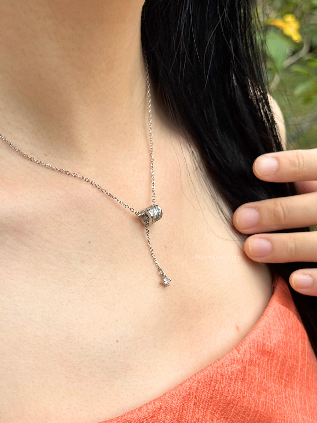 Teardrop Twisted Quetzaly Necklace