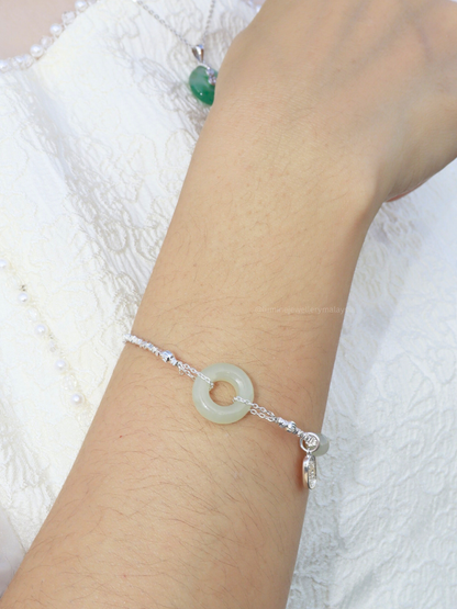 Nephrite Sparkle Bracelet