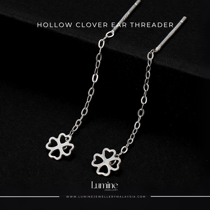 Hollow Clover Ear Threader