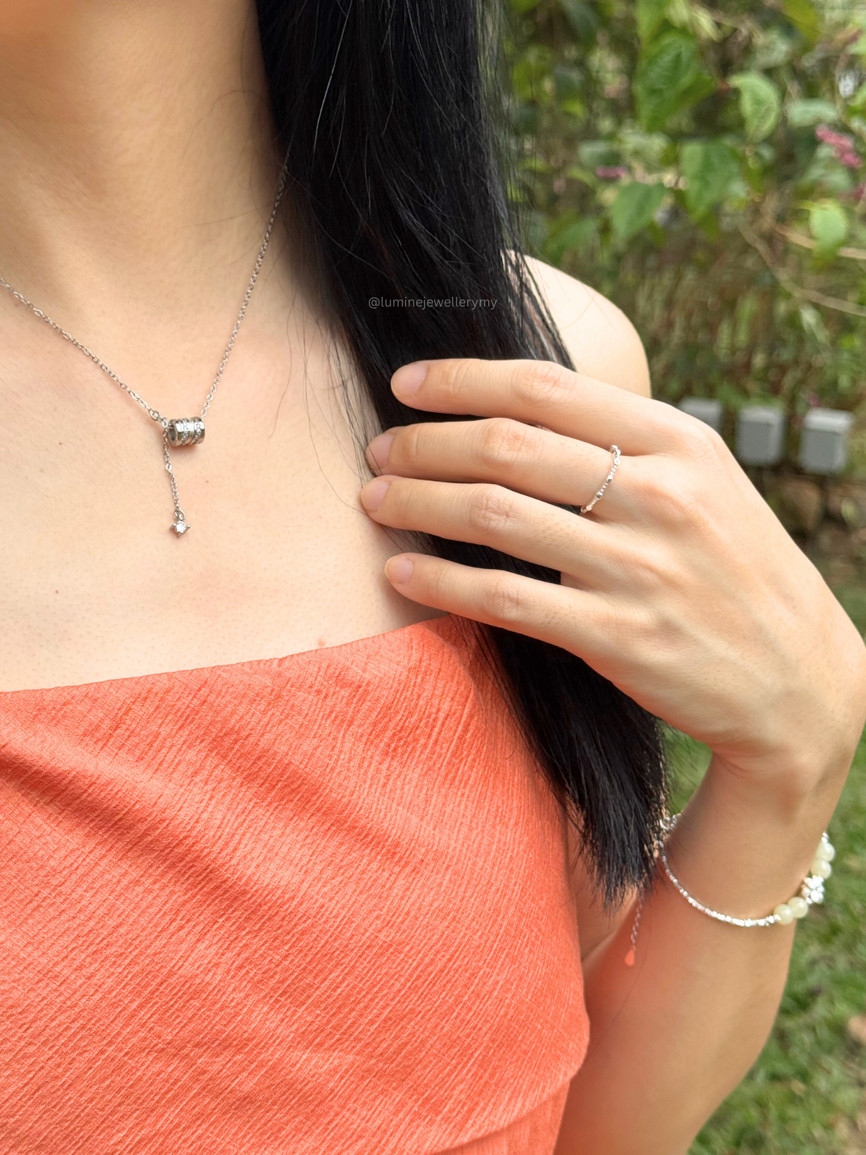 Teardrop Twisted Quetzaly Necklace
