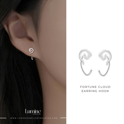 Fortune Cloud Earring Hook