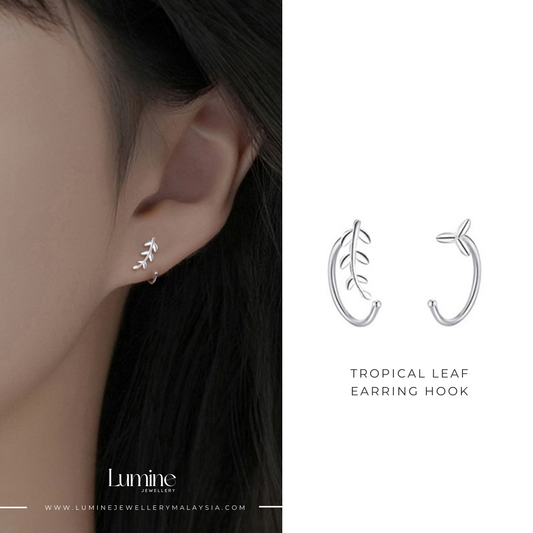 Tropical Leaf Earring Hook