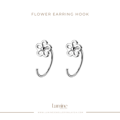 Flower Ear Earring Hook