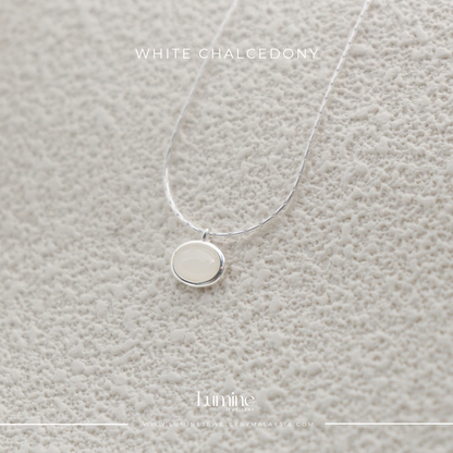 White Chalcedony Pendant