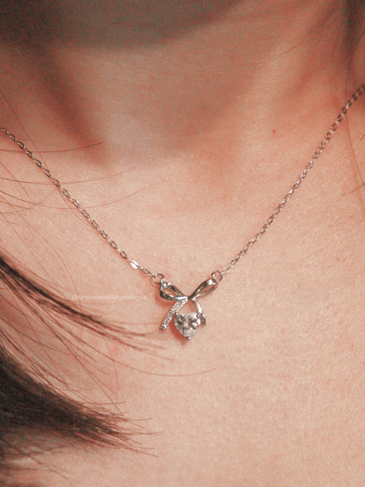 Sweetheart Bow Necklace II