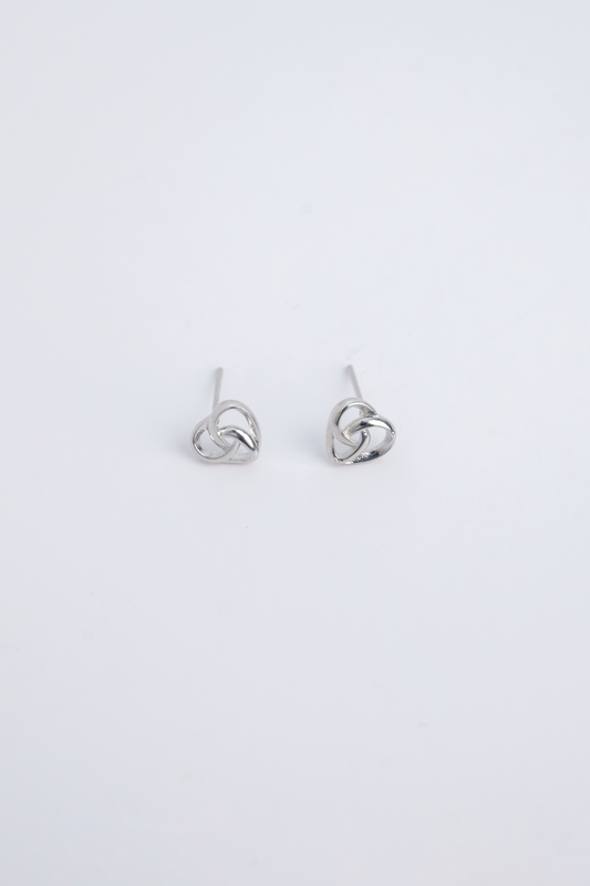 Heart-to-Heart Stud Earrings