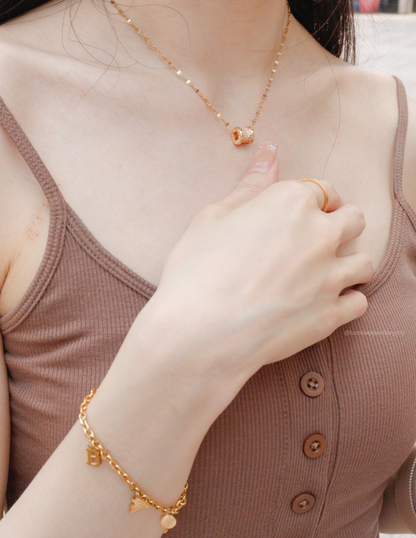 Gold Diamond Quetzaly Necklace