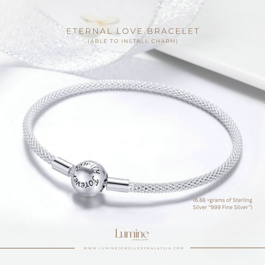 Eternal Love Bracelet (PLAIN Bracelet - Able to Install Charm)