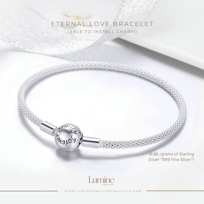 Eternal Love Bracelet (PLAIN Bracelet - Able to Install Charm)