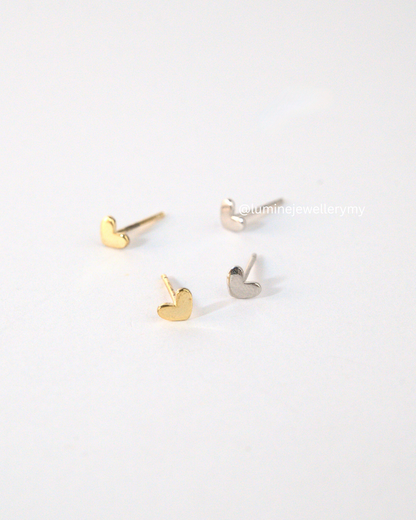 Tiny Heart Studs