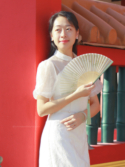 Natural Freshwater Pearl Zirconia Stud