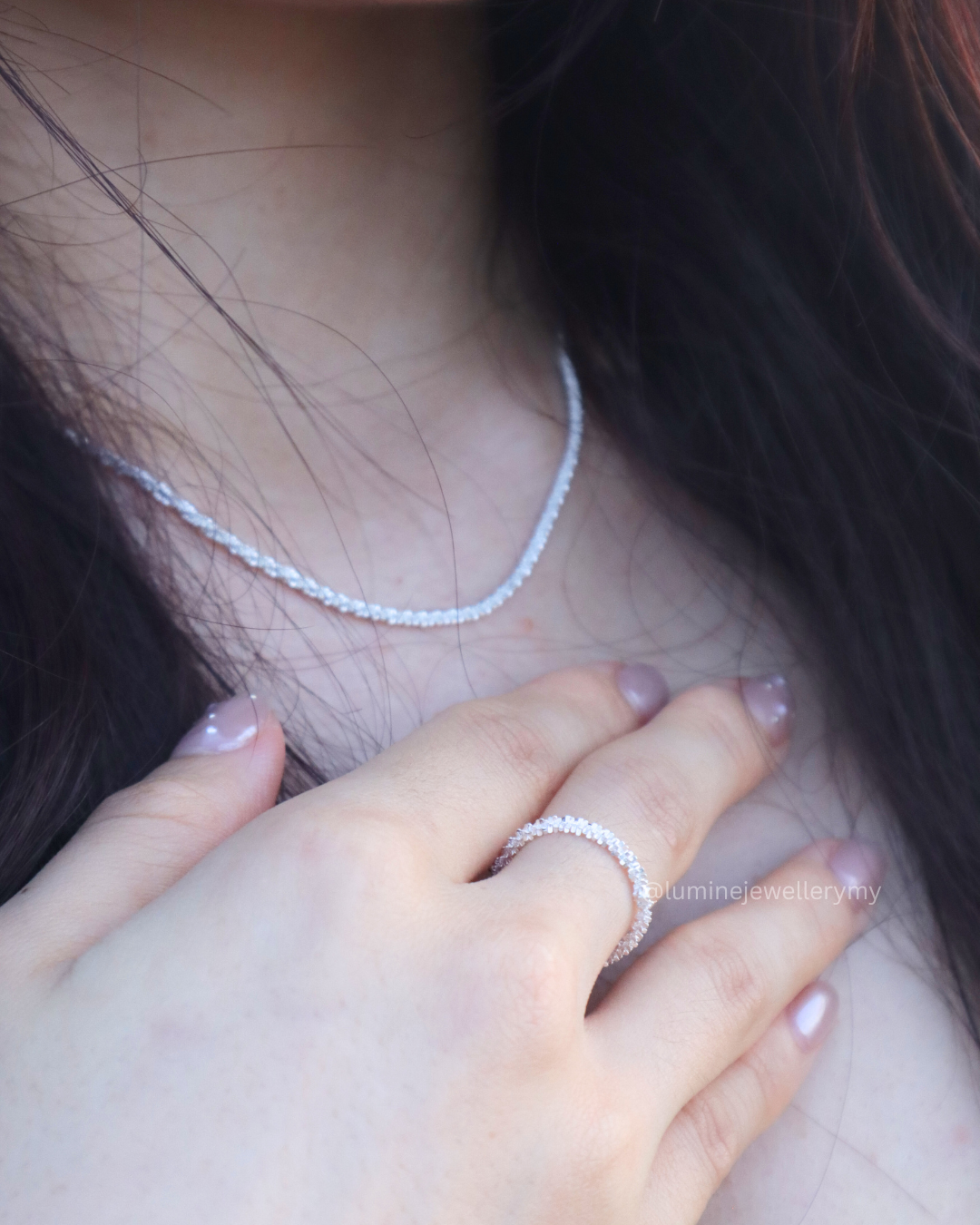 Radiant Sparkle Tennis Necklace