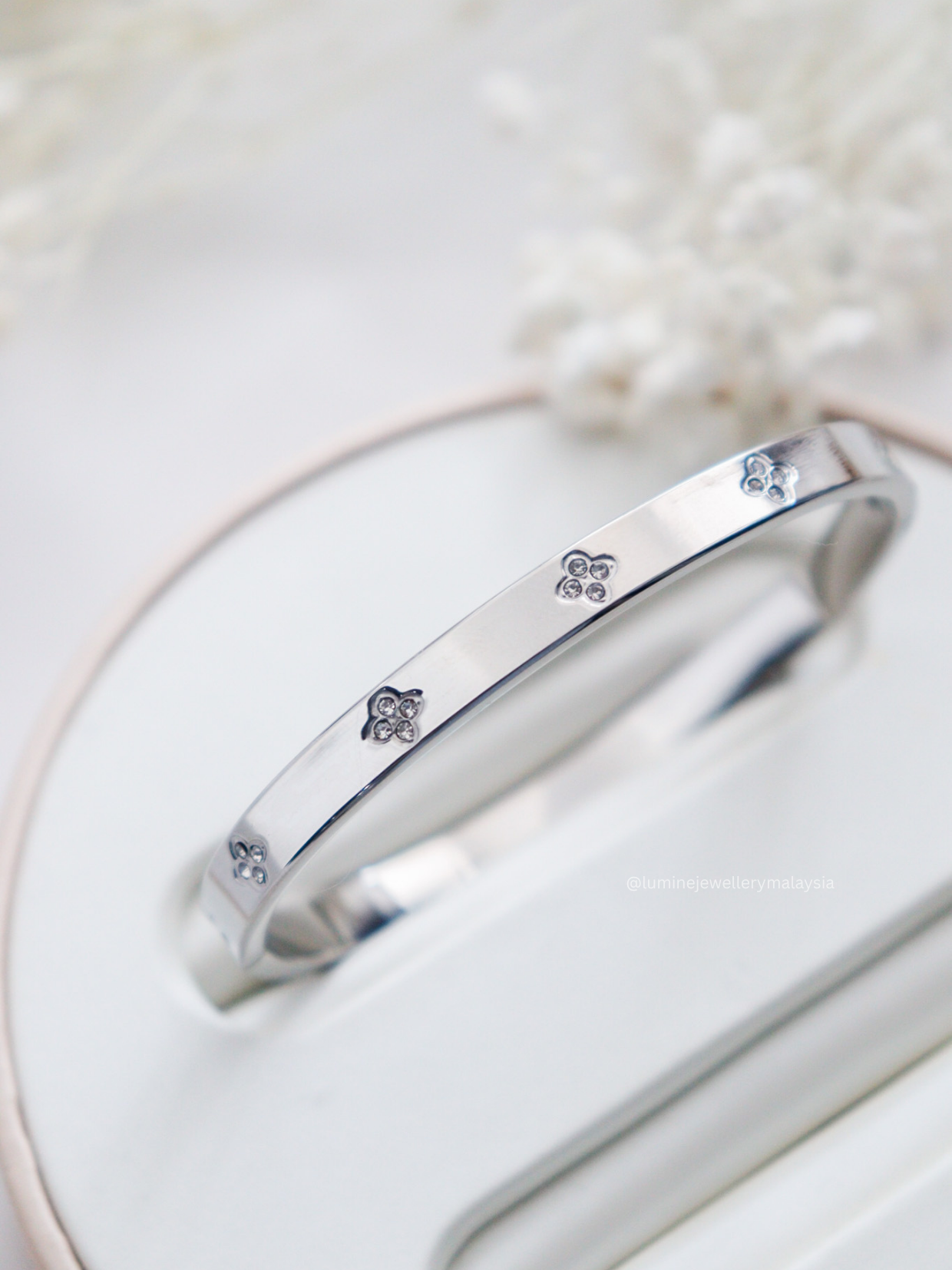 Zirconia Lucky Clover Bracelet