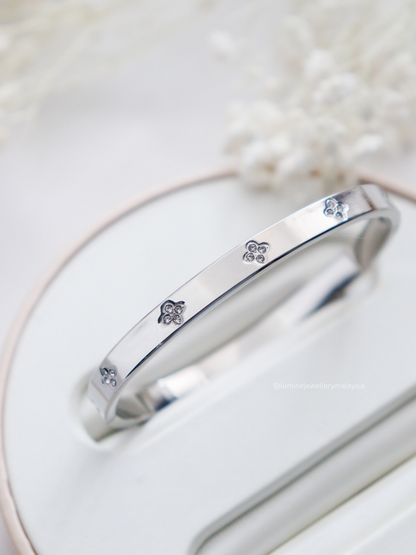 Zirconia Lucky Clover Bracelet