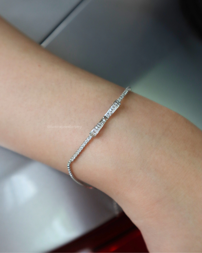 Full Zircon Bowknot Bracelet