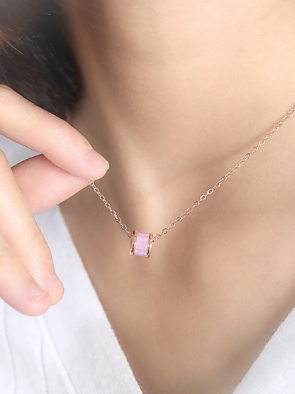 Pink Dopamine Quetzaly Necklace