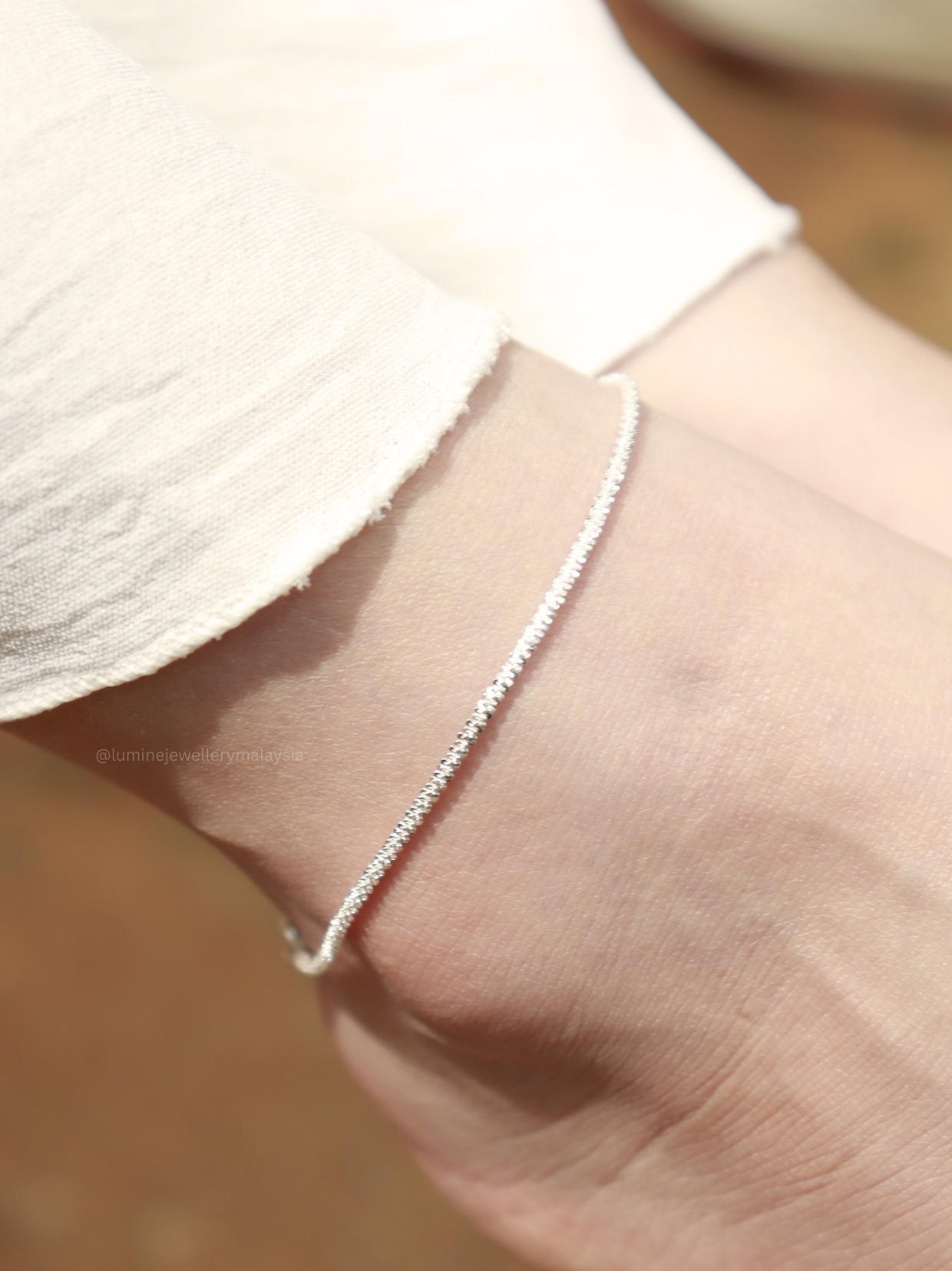 Radiant Sparkle Tennis Anklet
