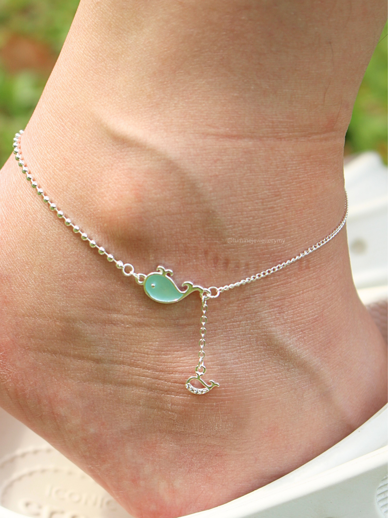 Blue Whale Anklet