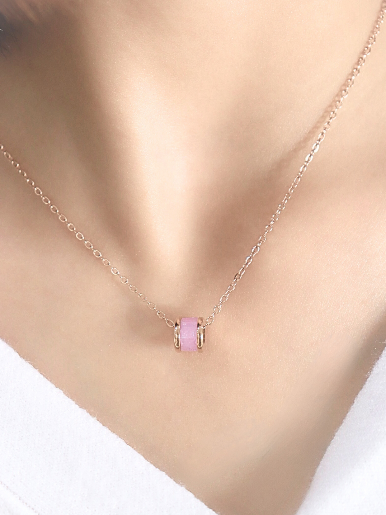 Pink Dopamine Quetzaly Necklace