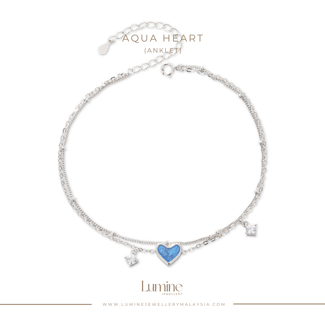Aqua Heart Anklet