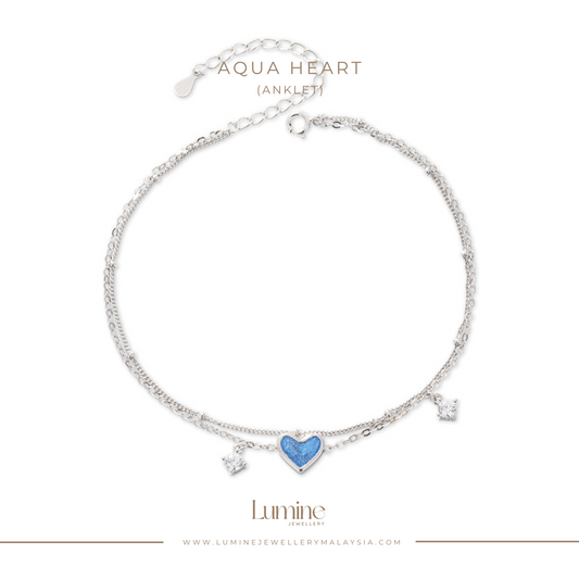 Aqua Heart Anklet