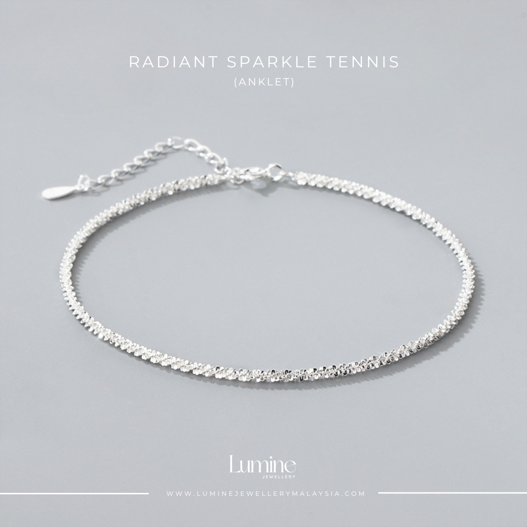 Radiant Sparkle Tennis Anklet