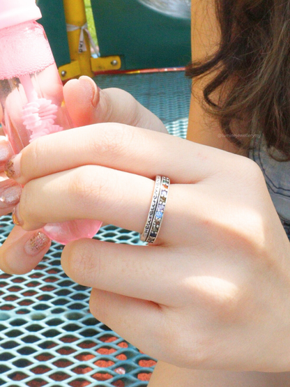 Colorful Zircon Ring