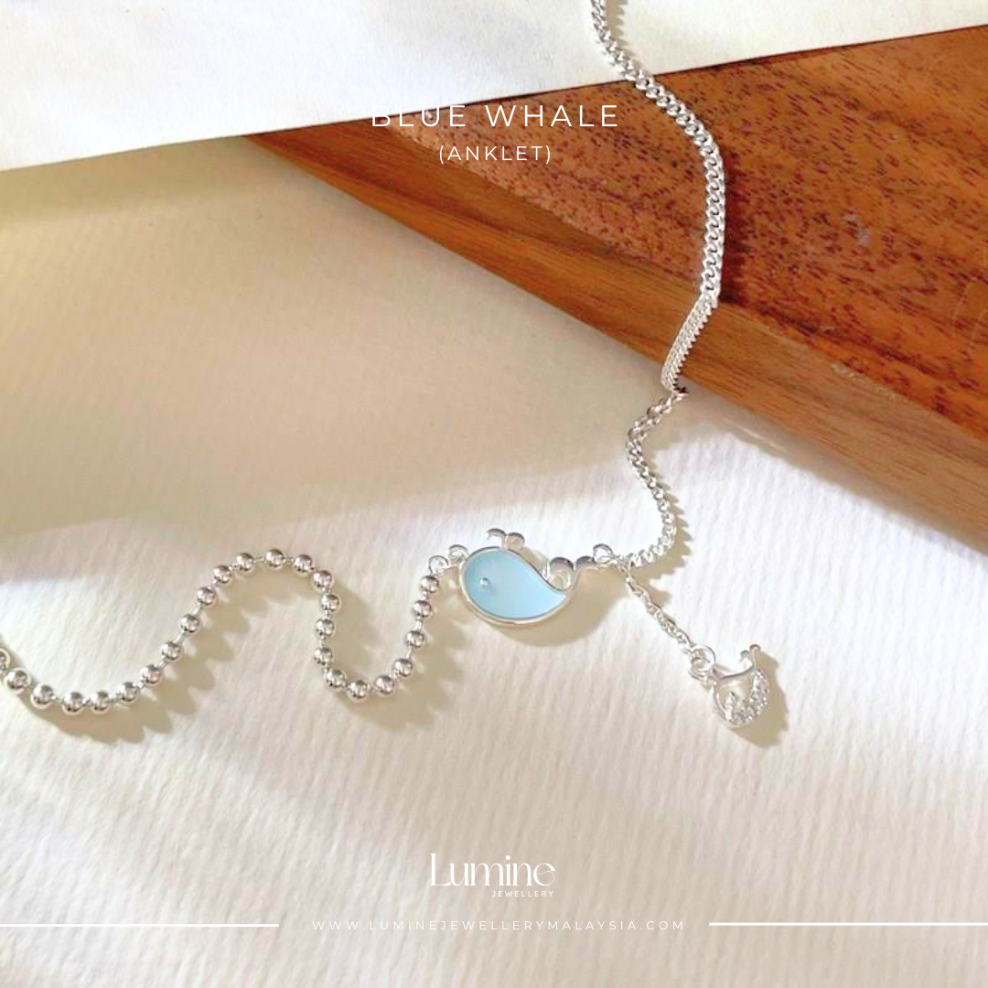 Blue Whale Anklet
