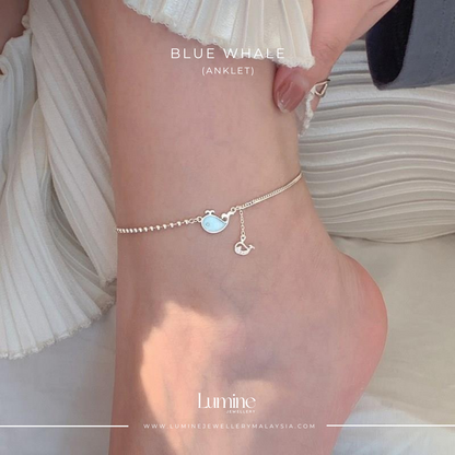 Blue Whale Anklet