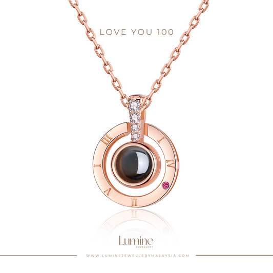 Love You 100 Necklace
