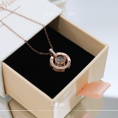 Love You 100 Necklace
