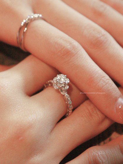 Princessa Moissanite Ring (GRA Certified Moissanite)