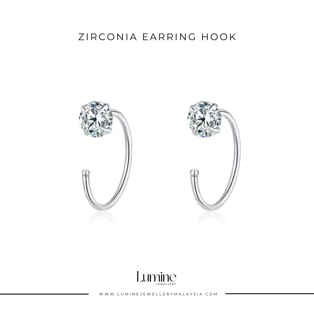 Zirconia Earring Hook