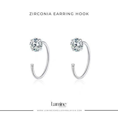 Zirconia Earring Hook
