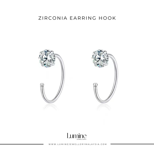 Zirconia Earring Hook
