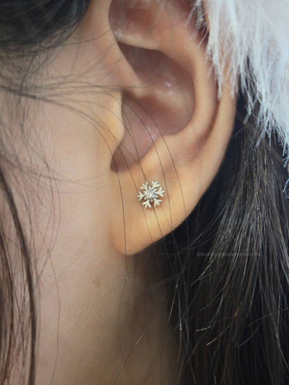 Mini Snowflake Earring