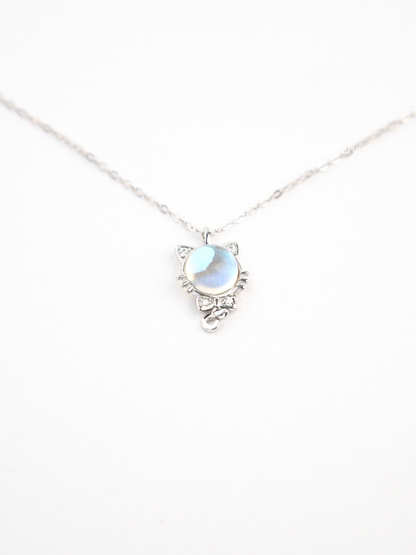 Moonlight Stone Kitty Necklace