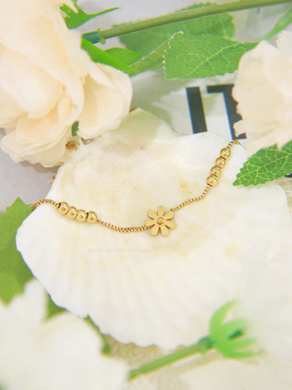 Sunlit Daisy Anklet