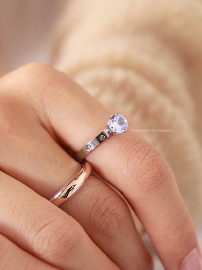 Silver Eternal Diamond Ring