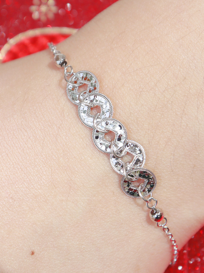 Emperor Coins Ice Sparkle Bracelet 碎碎冰五帝钱手链