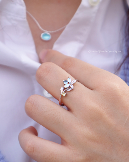 Colorful Zircon Ring