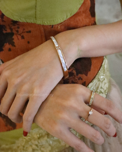 White Shell Cuff