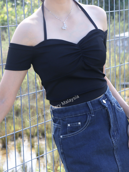 Midnight Black Chic Top