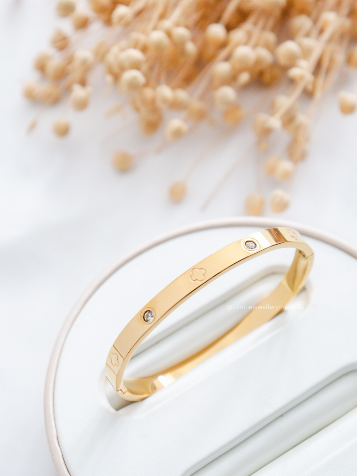 Luck in Clover Zirconia Bracelet