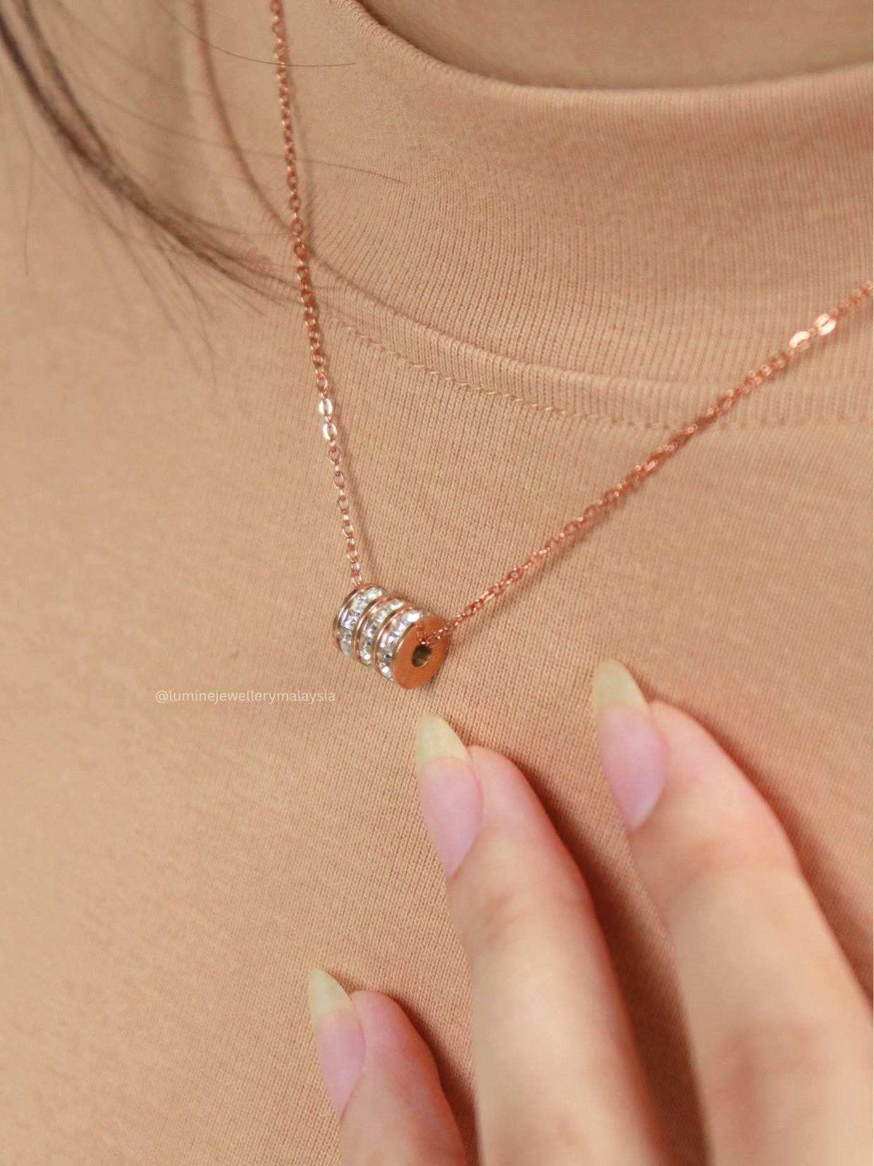 Rose Gold Minimalist Quetzaly Necklace