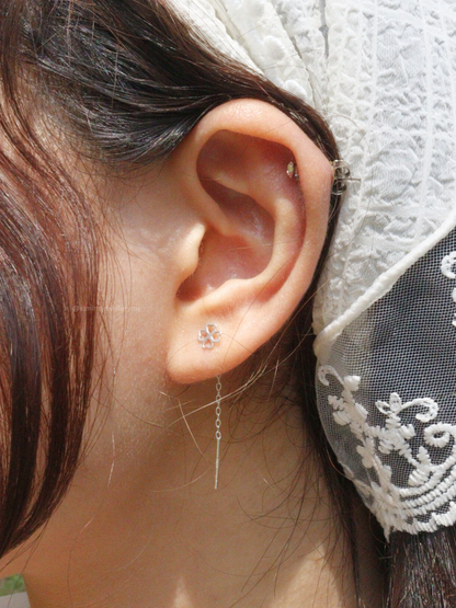 Hollow Clover Ear Threader