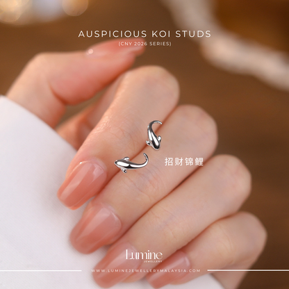 Auspicious Koi Studs 年年有余 (招财锦鲤)
