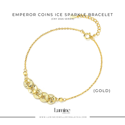 Emperor Coins Ice Sparkle Bracelet 碎碎冰五帝钱手链